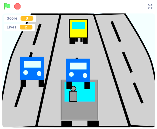 Screenshot of Chase the bus!